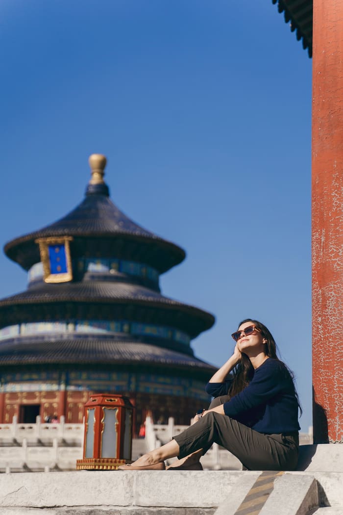 Persona visualizando Beijing